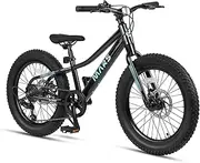 Glerc Mars 20 Inch Mountain Bike for Kids Ages 6-12 Year Old, 2.8-Inch Wide Tires, 6 Speed Shimano Drivetrain, Disc Brakes