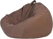 UYSOFRCV Large Bean Bag Chair Sofa, Beanbags Lazy Bag Chair for Indoor and Outdoor Use Perfect Lounge or Gaming Chair for Adults and Kids,Brown,M