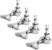 Bass Guitar Tuning Pegs Machine Heads for Electric Acoustic Guitars Durable Plated with Screws Threaded Bushing Replacement for Broken Tuning Tools