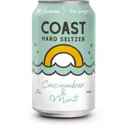 Coast Hard Seltzer Cucumber & Mint Can 330ml