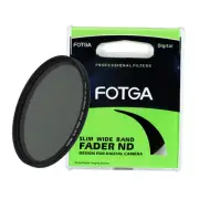FOTGA 58mm Slim Adjustable Wide Band Variable Fader ND2 to ND400 ND Filter Black