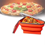 Reusable Pizza Pack Container Box Foldable Triangular Pizza Storage Container