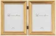 Lawrence Frames 5x7 Hinged Double Sutter Burnished Gold Double,