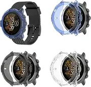 TPU Case intended for Suunto 7 Watch Screen Protective Case Soft Shell Anti Scratch Skin Cover Special intended for Suunto 7 Smart Watch Screen Protective Case Cover Slim Guard Thin Bumper Shell Scratches