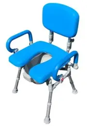 UltraCommode™ Comfortable Bedside Commode Bath Shower Chair Foldable Adjustable