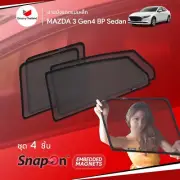 Groovy Mazda 3 Gen4 BP Sedan Custom Fit Car Sunshade Side Window 4 pcs set