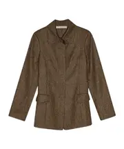 herringbone wool suit coat EU38,EU40 brown