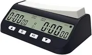 Digital Chess Clock - Professional Board Game Timer with Count Up/Down Functions - Multifunctional Stopwatch for Tournaments - Compact Desk Clock for Bedroom Decor