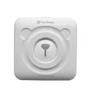 Pocket Mobile Phone Mini Printer Small Portable Express Meow Wrong Thermal Label Printer-White