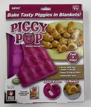 Piggy Pop Pancake Jello Pigs in a Blanket Silicone Baking Mold Pan As Seen on TV