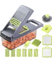 14-In-1 Vegetable Fruit Chopper Cutter Food Onion Veggie Dicer Slicer