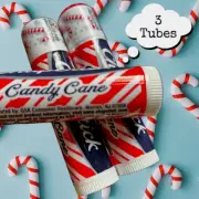 ChapStick Holiday Candy Cane Flavored Lip Balm, 0.15oz, 3 Tubes