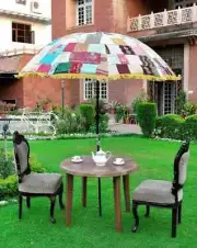 Indian Mandala Garden Sunshade Cotton Umbrellas Umbrella For Summer