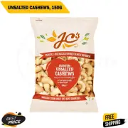 J.G.'S QUALITY FOODS Premium Unsalted Cashews, 150g