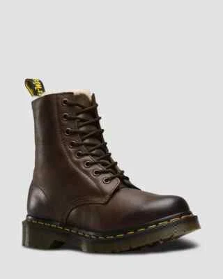 Dr. Martens Women's 1460 Serena Faux Fur Lined Leather Boots - US:11, J1(B169T)