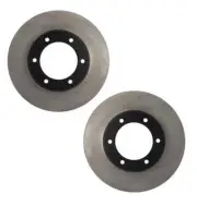 Pair Set of 2 Front C-Tek Brake Disc Rotors NEW For Toyota Pickup 1986-1995 4WD