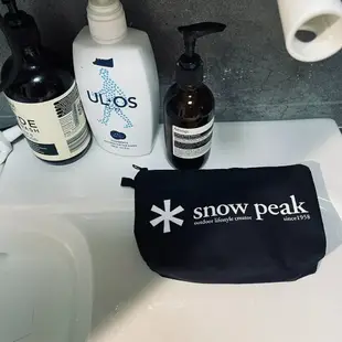 化妝包22*13.5*18cm 露營戶外品牌系列 snow peak 桃皮絨