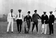 Grover Cleveland Alexander with Charlie Chaplin during filming of - Old Photo