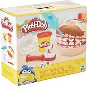 Play-Doh Mini Doctor Drill 'n Fill Set - Dental Toy - Dentist, Drill, Tooth Mold, Toothbrush, 2 Cans Play-Doh - Ages 3+