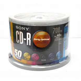 SONY CD-R 48X 700MB 白金片裸裝/布丁桶裝 (50片)