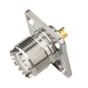 Bingfu UHF SO-239 Female Panel Mount Flange Connector with Solder Cup