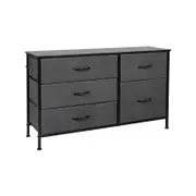 Levede 5 Drawer Storage Cabinet Drawers Grey