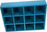 DOITOOL Wall Display Shelf Vintage Compartment Wooden Rack for Statuettes Compact Wall Hanging Organizer Stylish and Practical Storage for Home Decor