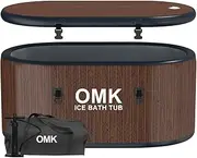 【Upgraded】 Cold Plunge Tub,Inflatable Ice Bath Tub for Athletes,Cold Bath Tub for Cold Water Therapy Recovery,Large 212 Gallon Ice Baths at Home or Outdoor-59 L x 32"" W x 26"" H, Brown