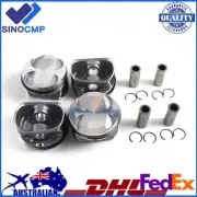 4x Piston & Rings for N12 N16 Engine MINI R55-R60 Cooper Countryman Paceman