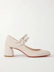[Christian Louboutin] Christian Louboutin - Miss Jane 55 Patent-leather Pumps - Blush - IT38 IT 38 Pink