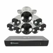 Swann NVR8-8580 2TB HD 8 X NHD-887MSFB 4K Spotlight CAM SONVK-886808FB RRP $2499