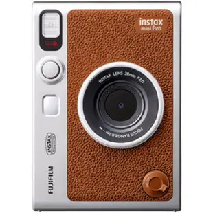 【FUJIFILM 富士】INSTAX MINI EVO 拍立得相機 (恆昶公司貨)/ 棕色