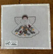 Painted Pony Christmas Angel 996DU HandPainted Needlepoint Canvas Cardinal Charm