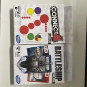 Hasbro Battleship AND Connect 4 Card Games
