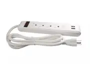 OnePower Surge Protector with Power Cord 4 Ft Outlet Dual USB