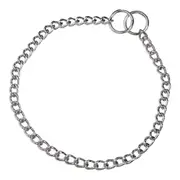 Dog Collar by Hs Sprenger Silver 2 Mm Links Twisted 50 Cm