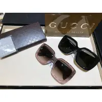 在飛比找Yahoo!奇摩拍賣優惠-GUCCI GG3837經典大雙G方框太陽眼鏡*