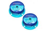 50pc Verbatim CD-R 700MB 52x Speed Blank Discs Data Storage w Spindle Case
