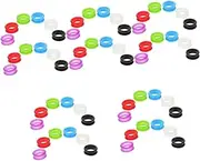 SUPVOX 5sets Scissor Finger Ring Grips Pet Grooming Scissors Accessories Soft Silicone for Easy Handling 12pcs*5