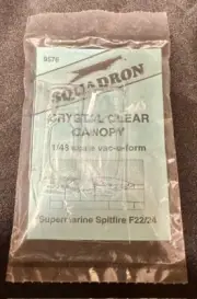 1:48 Squadron Products 9576 Spitfire F22/24 Crystal Clear Canopy (Airfix)