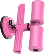 GANAZONO Suction Cup Abdominal Trainer Device for Home Exercise Height Double Bar Sit Up Assist Tool Pink for Leg Muscle Training Smooth Surfaces