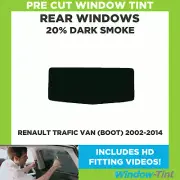 For Renault Trafic Van (boot) 2002-14 Pre Cut Window Tint Kit 20% Dark Rear