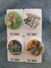 MINECRAFT Badge/Button/Pin Set, Birthday, Fun Gifts