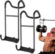 Dumbbell Spotter Hooks For Bench Press - Heavy-Duty Weight Rack Attachments, Safe Lifting Accessories | Dumbbell Spotter Hooks For Bench Press 225lbs Capacity Dumbbells Rack For Connecting To Barbell