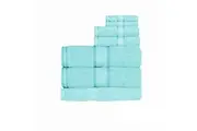 550gsm Cotton 7 Pce Bath Sheet Set Turquoise