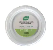 1000pk BULK of Sugarcane Round Plates 18cm