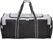Jetstream Heavy Duty Multi Pocket Durable Sports Gym Equipment Travel Duffel Bag, XL 36" Grey, 36IN