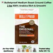 Bulletproof Medium Roast Ground Coffee 2 lbs 100% Arabica Rich Flavor Clean
