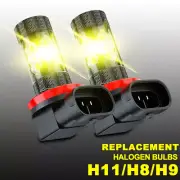 For Honda Accord Civic 2006-2019 H11 Fog Light Projector Lens Yellow LED Bulbs (for: Honda)
