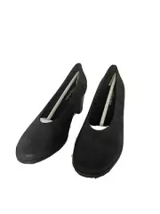 NWB Antelope Women's Metallic BLACK 509 Suede Pump Size 39 Us 6.5